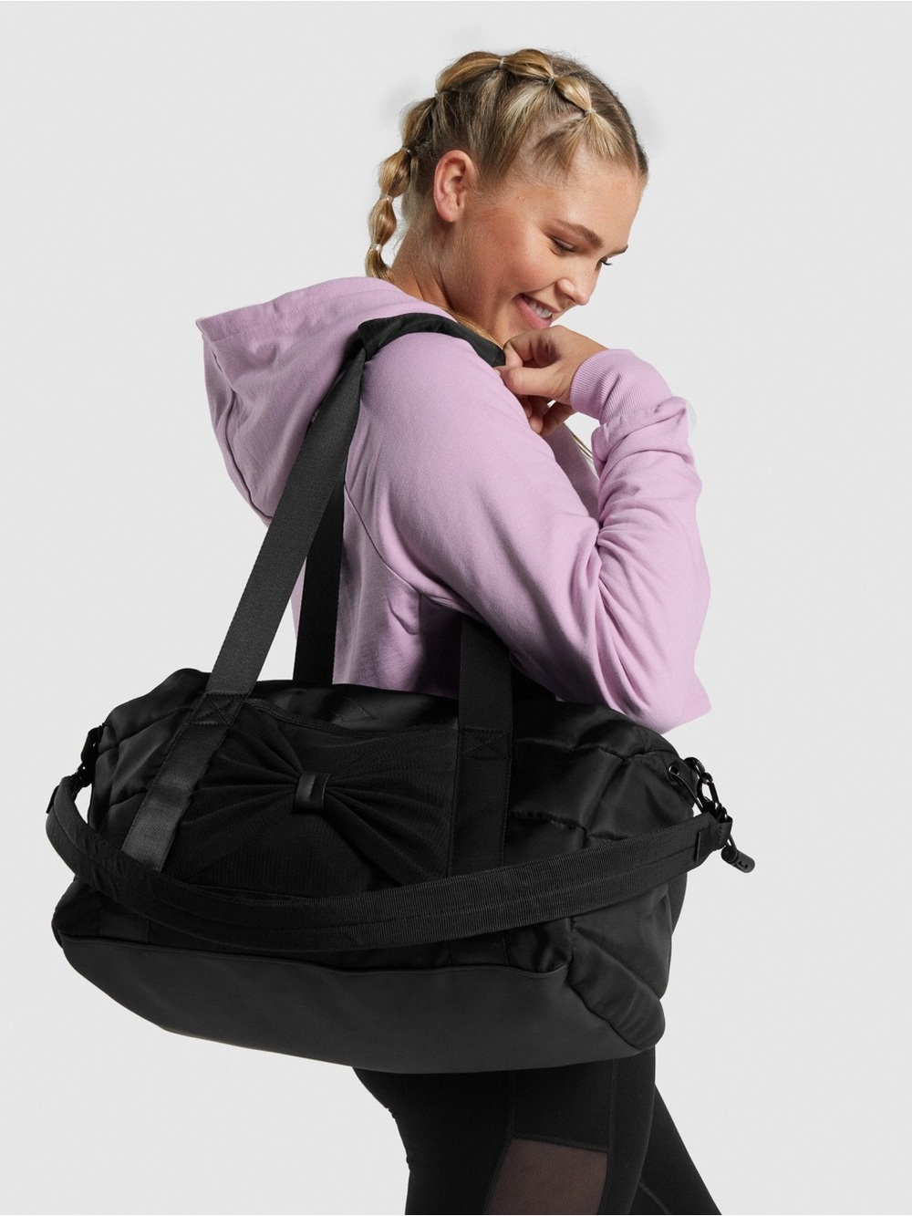Gymshark Black Studio Duffel Bag